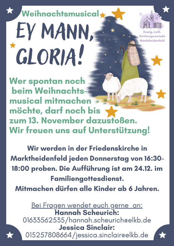 Flyer Weihnachtsmusical 2025